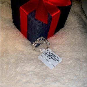 ✨ Lab Created White Sapphire Ring Sterling Silver